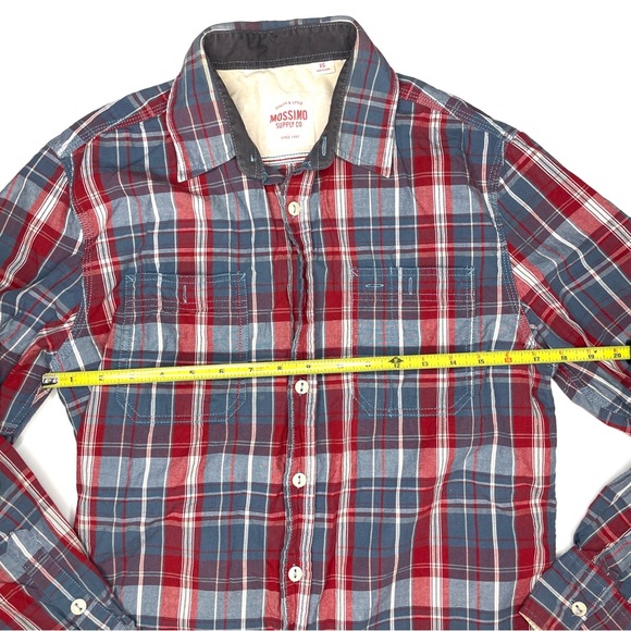 Plaid Long Sleeve Mossimo with Elbow Patches - size S - Picture 9 of 9